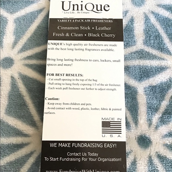 Unique Air Fresheners 4pk - Picture 2 of 3